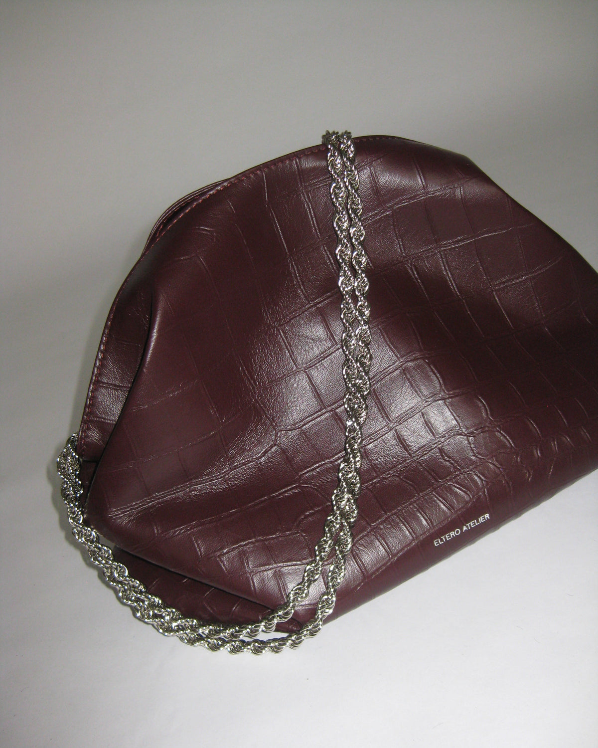 ELTA BURGUNDY CROCO