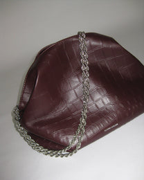 ELTA BURGUNDY CROCO