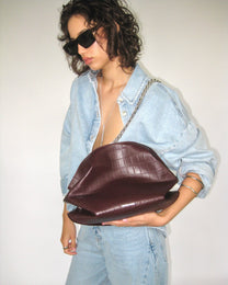 ELTA BURGUNDY CROCO